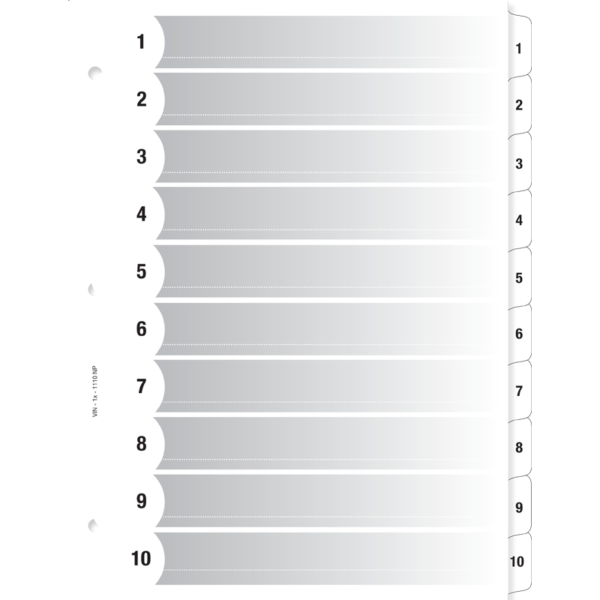 INDEX FORMAT LETTRE 1@10 NOIR