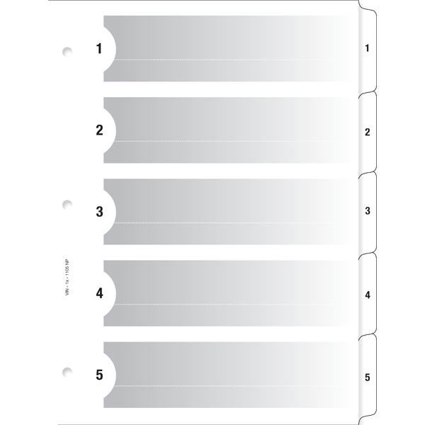 INDEX FORMAT LETTRE 1@5 NOIR